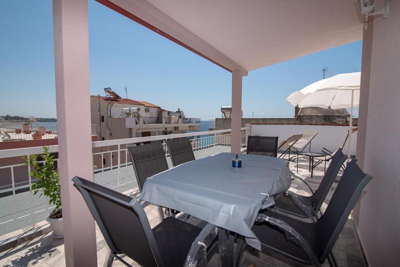 Grcka Reni Greece Beach Penthaus 3 Nea Kallikrateia Bagian luar foto
